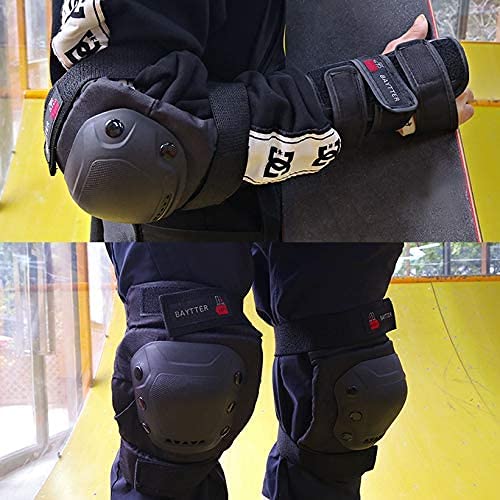 Amazon.co.jp: BAYTTER スケボー プロテクター 膝/肘/手首 保護パッド
